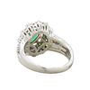 Image 4 : 14KT White Gold 0.95ct Emerald and Diamond Ring