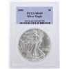 Image 4 : Set of (2) 2001 Silver Eagle Coins PCGS MS69