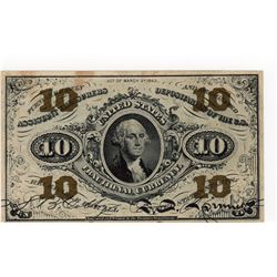 March 3, 1863 Ten Cent Third Issue Fractional