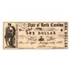 Image 1 : 1866 $1 State of North Carolina Obsolete Note