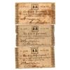 Image 1 : Lot of (3) 1862 Fifteen Cent City of Portsmonth Notes
