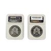 Image 2 : Set of (2) 2011 $1 American Silver Eagle Early Release NGC MS69