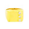 Image 2 : 18KT Yellow Gold 0.30ctw Mens Diamond Ring