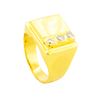 Image 3 : 18KT Yellow Gold 0.30ctw Mens Diamond Ring