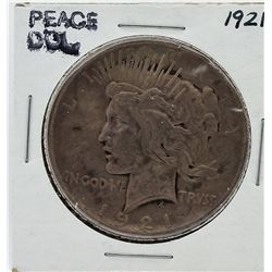 1921 Peace Silver Dollar Coin