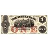 Image 1 : 1800s $1 State of New Jersey Sussex Bank Obsolete Currency Note