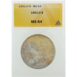 1901-O $1 Morgan Silver Dollar ANACS Graded MS64