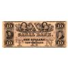 Image 1 : 1800s $10 Canal Bank New Orleans Obsolete Currency Note