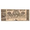 Image 1 : 1864 $5 Arkansas Treasury Warrant Obsolete Note