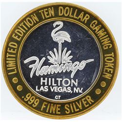 Flamingo Laughlin $10 Casino Gaming Token .999 Fine Silver Limited Edition