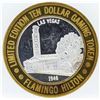 Image 2 : Flamingo Laughlin $10 Casino Gaming Token .999 Fine Silver Limited Edition