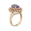 Image 3 : 14KT Rose Gold 1.87ct Tanzanite and Diamond Ring