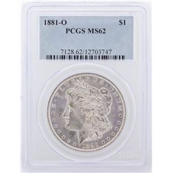 1881-O Morgan Silver Dollar Coin PCGS Graded MS62