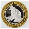 Image 2 : Sam's Town Las Vegas $10 Casino Gaming Token .999 Fine Silver Limited Edition