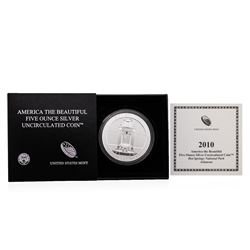 2010 America The Beautiful 5 Ounce Silver Uncirculated Coin