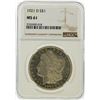 Image 1 : 1921-D $1 Morgan Silver Dollar Coin NGC Graded MS61