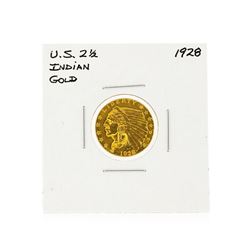 1928 $2 1/2 Indian Head Quarter Eagle Gold Coin
