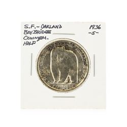 1936-S Half Dollar San Francisco - Oakland Bay Bridge Commemorative Coin