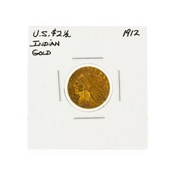 1912 $2 1/2 Indian Head Quarter Eagle Gold Coin