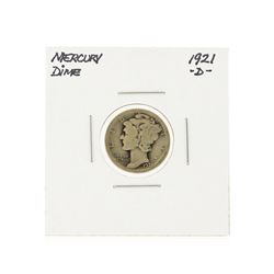 1921-D Mercury Dime Silver Coin