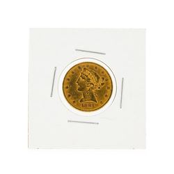 1881 $5 Liberty Head Half Eagle Gold Coin
