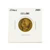 Image 1 : 1880 Italy 20 Lire Gold Coin