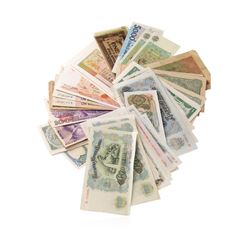 Lot of (100) Assorted World Bank Notes