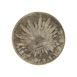 1897 8 Reales Mexico Silver Coin