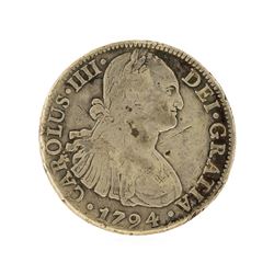 1794 8 Reales Mexico Spanish Colonial Silver Coin