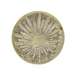 1881 8 Reales Mexico Silver Coin