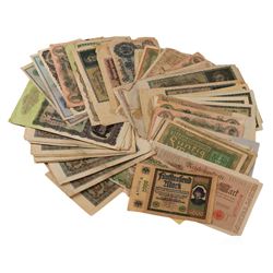 Lot of (86) Assorted German Currency Bank Notes