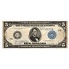 Image 1 : 1914 $5 Blue Seal Federal Reserve Bank Note