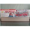 Image 1 : Vintage NIB Fire Fighter Action Fire Engine w/Pumper cart