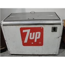 Vintage 1950's 7up Cooler in Working Condition