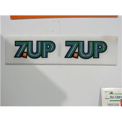Vintage 7up Pop Machine Marquies