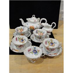 11 pc Meissen Porcelain Teaset