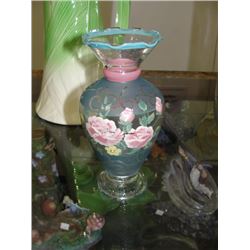 Handpainted Glass Vase