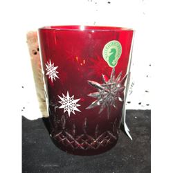 New w/Box Waterford Crystal Ruby Cut To Clear Tumbler