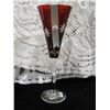 Image 1 : New w/Box Waterford Crystal Ruby Cut To Clear Champagne Flute