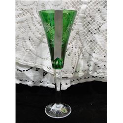New w/Box Waterford Crystal Emerald Cut to Clear Champagne Flute