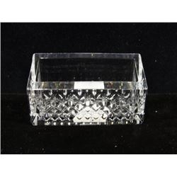 New w/Box Waterford Crystal Business Card Holder