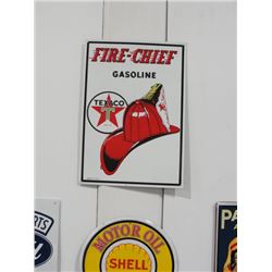 Fire-Chief Tin Sign