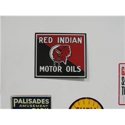 Red Indian Tin Sign