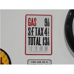 Double Sided Gas Tax Sign