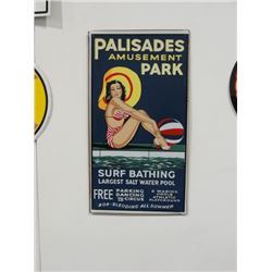 1970's Palisades Amusement Park Sign