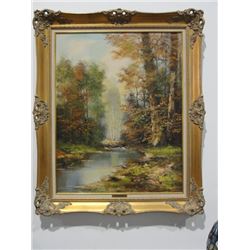 Gilt Framed Oil Signed K. Gatermann