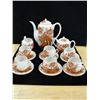 Image 1 : 15 pc Japanese Handpainted Teaset w/Geisha Girl Lithopane