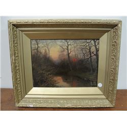 Vintage Gilt Framed Oil Painting