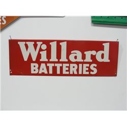 Original Willard Batteries Metal Sign
