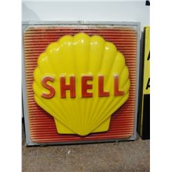 1971 Shell Light Up Gas Station Sign